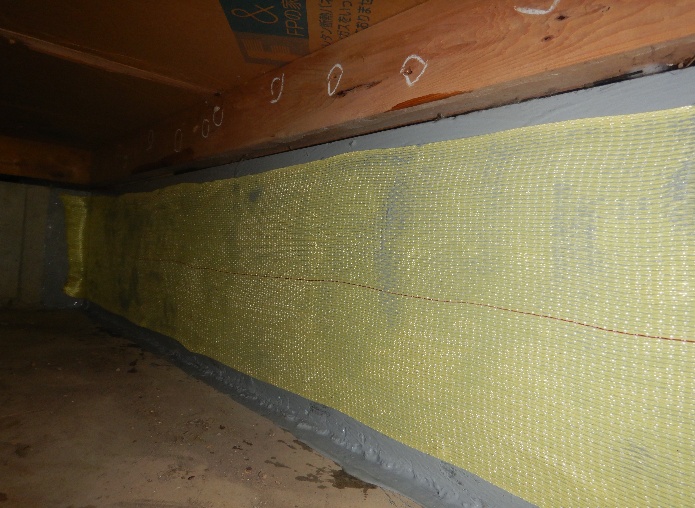 ダイニング下基礎コンクリート補強