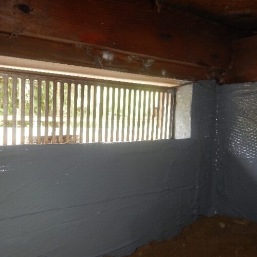 リビング下部分のコンクリート補強