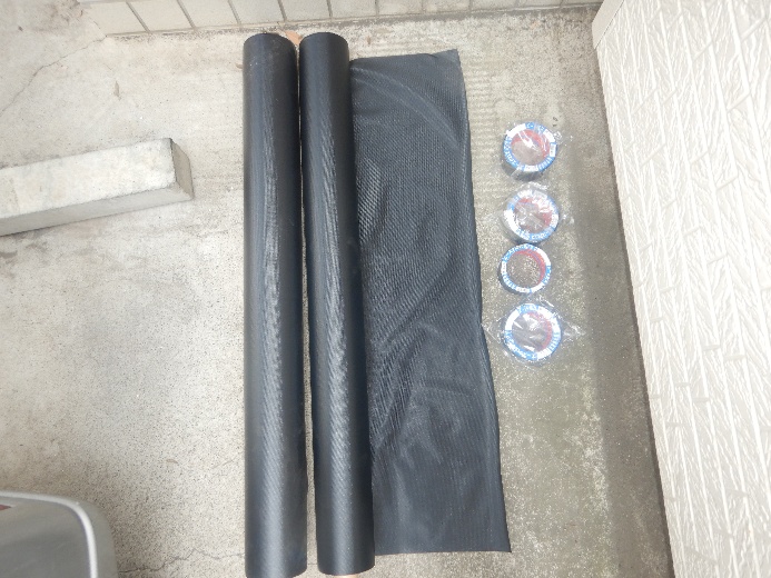 防湿シート引き込み施工